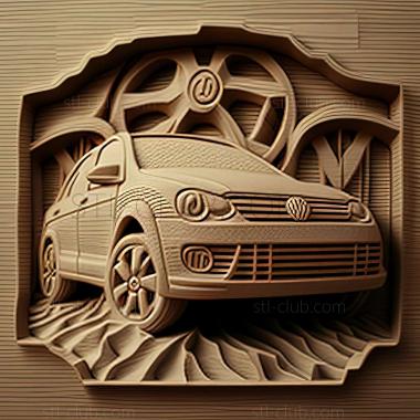 3D модель Volkswagen Polo Sedan 2010 (STL)